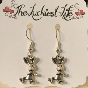 BRAND NEW! Handmade Stainless Steel Rabbit Earring